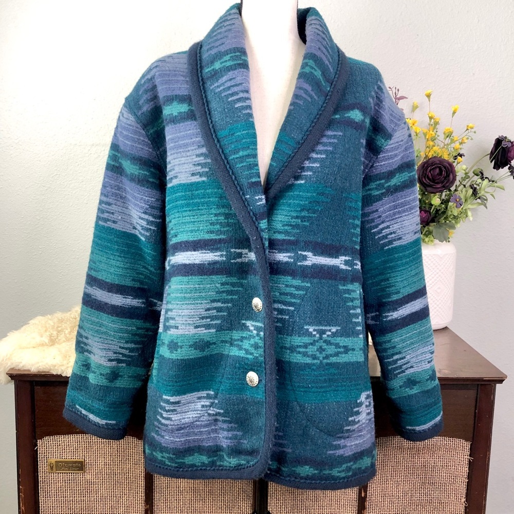 Vintage Woolrich blanket southwestern boho tribal coat